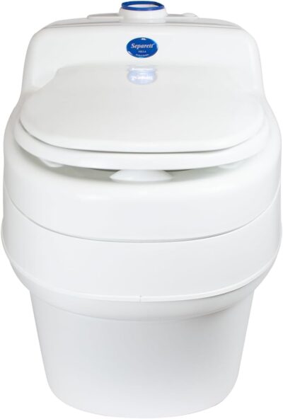 Villa 9215 AC/DC 12V Urine Diverting High Capacity Waterless Composting Toilet