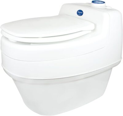 Villa 9215 AC/DC 12V Urine Diverting High Capacity Waterless Composting Toilet