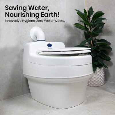 Villa 9215 AC/DC 12V Urine Diverting High Capacity Waterless Composting Toilet