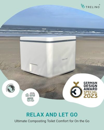 Composting Toilet Evo | Portable Toilet for Camping & Outdoor | Odorless | Toilet for Camping Vans