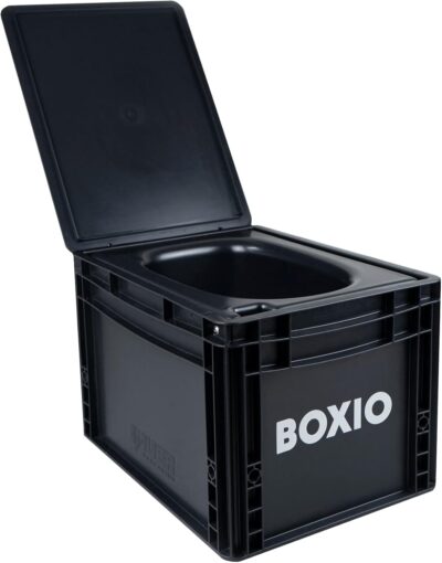 BOXIO Toilet Plus - Composting Toilet Starter Kit, Portable Toilet, Mini Camping Toilet: 15.7" x 11.8" x 11.0" Made in Germany.